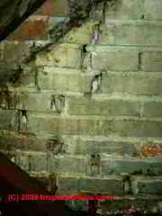 Dangerous chimney cracks and openings in an attic (C) Daniel Friedman