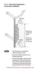 Navien direct vent horizontal installation