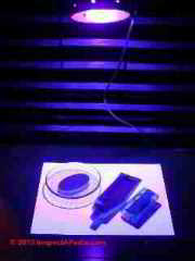 Color temperature of lights - demo © D Friedman at InspectApedia.com 