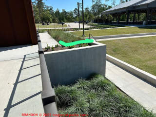 Child injured in fall from this retaining wall (C) InspectApedia.com Brandon
