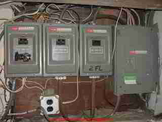 Federal Pacific Electric Stab Lok Panels in a gang
