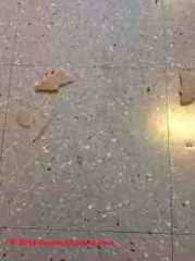 Kentile asphalt asbestos gray speckle pattern (C) InspectApedia Sarah Oshkosh