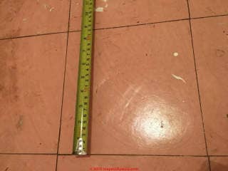 UK floor tiles that might contain asbestos (C) InspectApedia.com Tom Booth