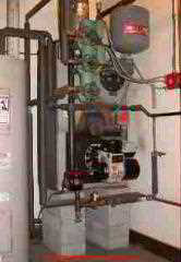 Oil fired hot water heating boiler (C) Daniel Friedman