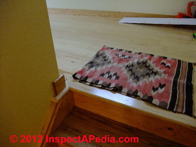 Stair trip slip and fall hazard example - using color cues (C) Daniel Friedman