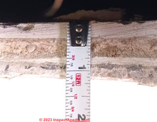 ceiling and wall layers (C) InspectApedia.com Mark