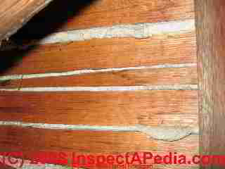 PHOTO of hand split lath and plaster ca 1800