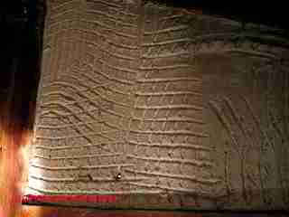 Brown coat or scratch coat plaster (C) Daniel Friedman