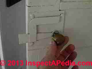 Antique door hardware, Suffolk Resolves House 1774 latch © Daniel Friedman