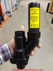 Silent check valve Basement Watchdog (C) InspectApedia.com