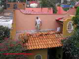 Roof tile installation (C) Daniel Friedman