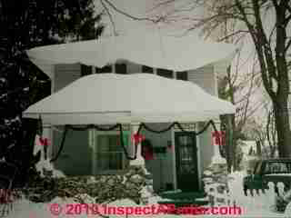 Snow on a northern roof - Rhinebeck NY (C) Daniel Friedman