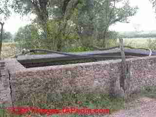 Photograph of an abandoned cistern